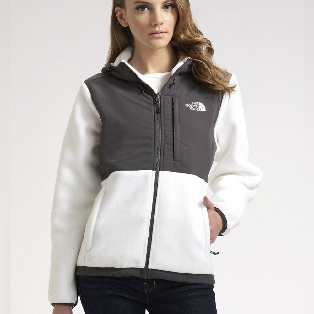 The North Face Hooded Fleece Zip Up Jacket Size Petite Small